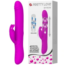 Wibrator Króliczek BYRON Pretty Love Ładowany USB | 100% ORYGINAŁ| DYSKRETNA PRZESYŁKA